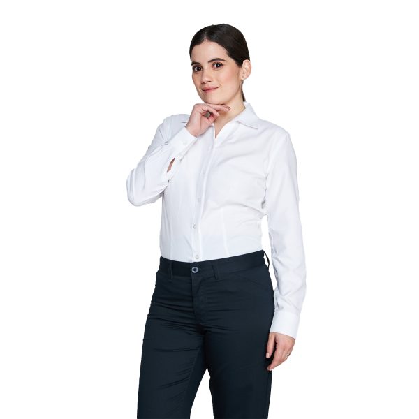 Blusa Oxford Cuello V - Imagen 8