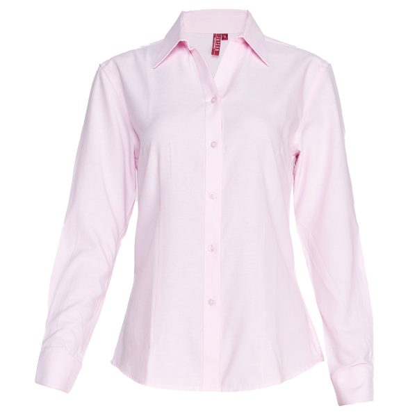 Blusa Oxford Cuello V